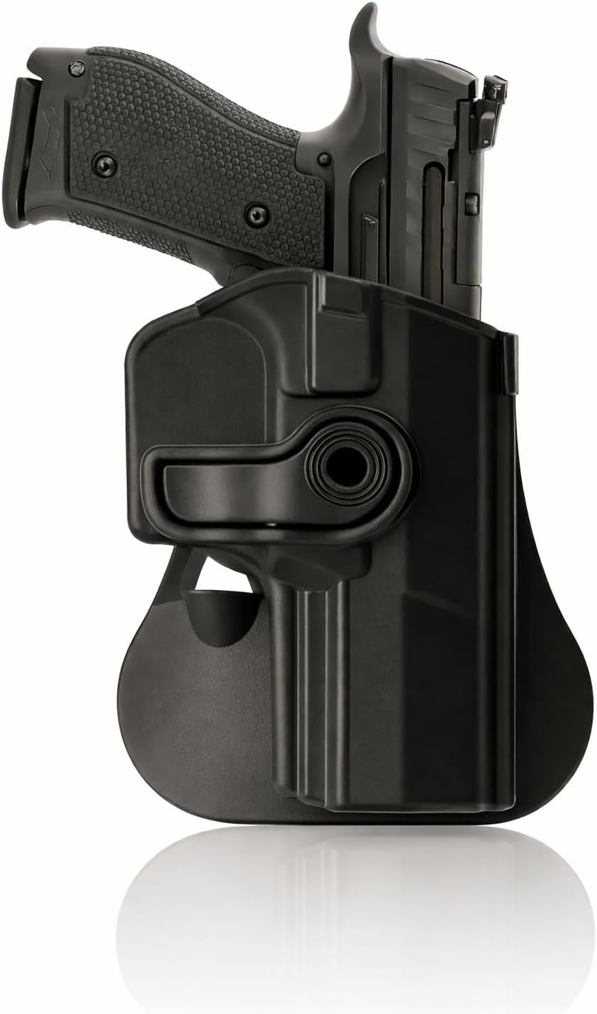 IMI Defense Level 2 Retention Paddle Holster for Walther PPQ - Tactical Trigger Guard Lock Safety for PPQ 9mm & .40 Pistols M1 / M2 / Navy SD / P99Q / Q5 Champion MM