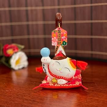 招き猫 副招き 桐箱付き 猫 金運 運気上昇　幸運　開運　しあわせの黄色いまねき 招き猫 副招き 桐箱付き 猫 金運 運気上昇 幸運 開運 しあわせの