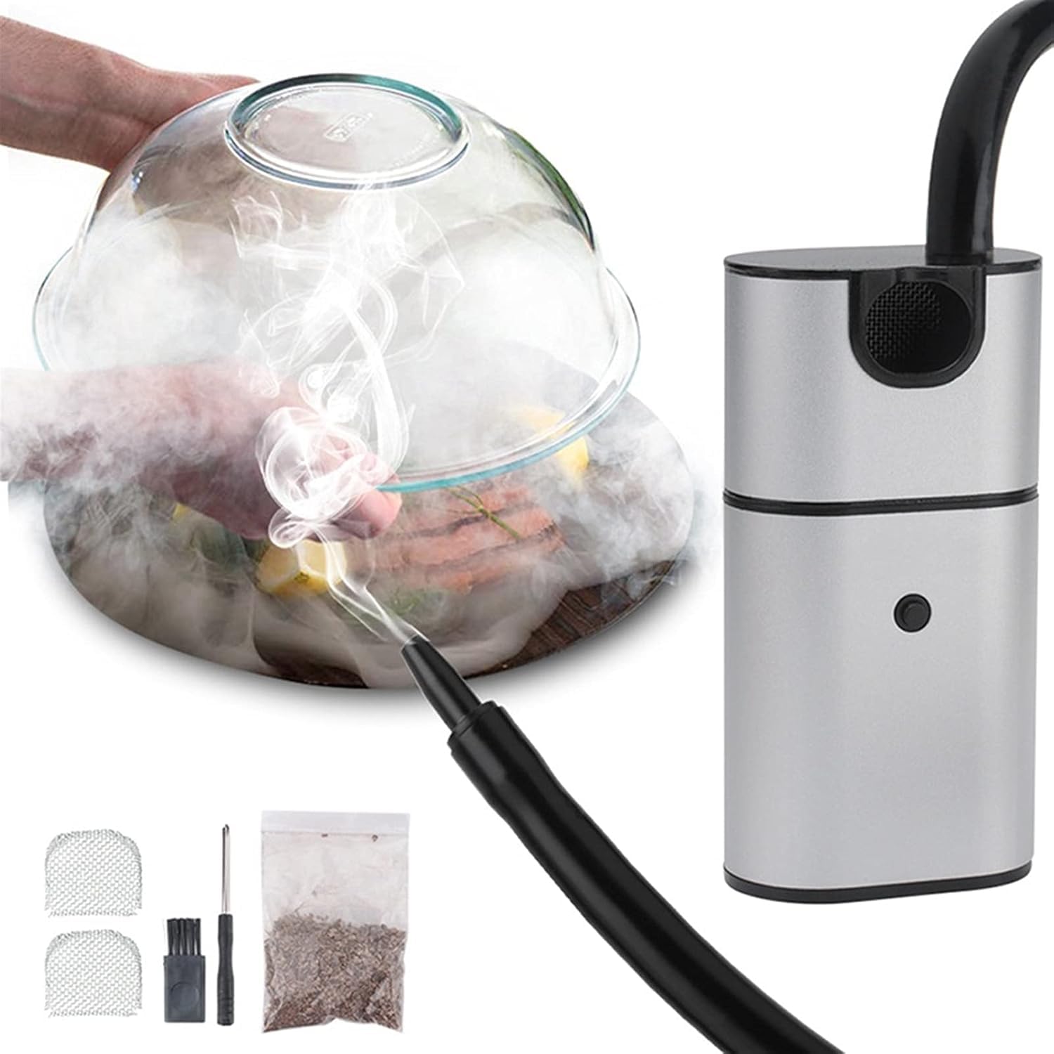 Smoking Gun, Cocktail Smoker Kit, Professional Indoor Smoke Generator Tool For Meat Cocktail Drinks Smoker Machine