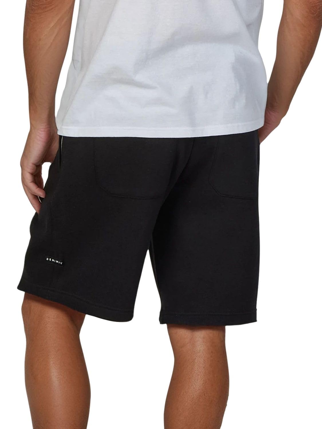 DENIMFY Kurze Hosen Herren DFPablo 2er Pack Regular Fit Sweat Shorts | Bermuda Sportshorts Sommer Beige Schwarz Grau S M L XL XXL 3XL 4XL 5XL