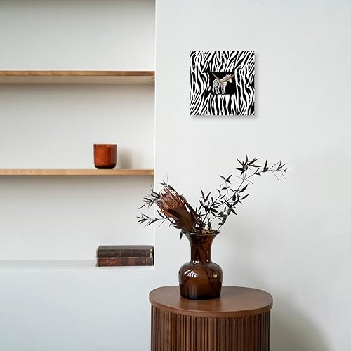 Miniatura 7 de 3dRose DPP_38699_3 - Reloj de pared con estampado de cebra, 15.0 x 15.0 in