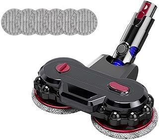2-in-1 Electric Mop Head with Detachable Tank Compatible with Dyson V10/V12 Slim | Wet & Dry Vacuum Attachment for Hard Floors