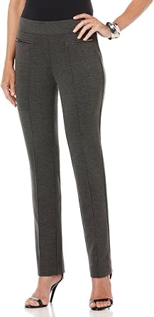 Rafaella Womens Petite Slim Comfort Fit Ponte Dress Pants Sizes 4-14