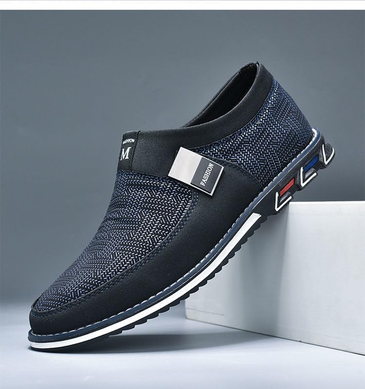 Comfort Slip-on Walking Shoes Fashion Driving Shoes Men Casual Shoes Loafers Leather Shoes for Male Business Work Office Dress Outdoor4