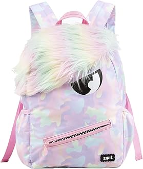 ZIPIT Grillz Backpack for Boys Elementary School & Preschool, Cute Book Bag for Kids, Sturdy & Lightweight (Grey Camo)