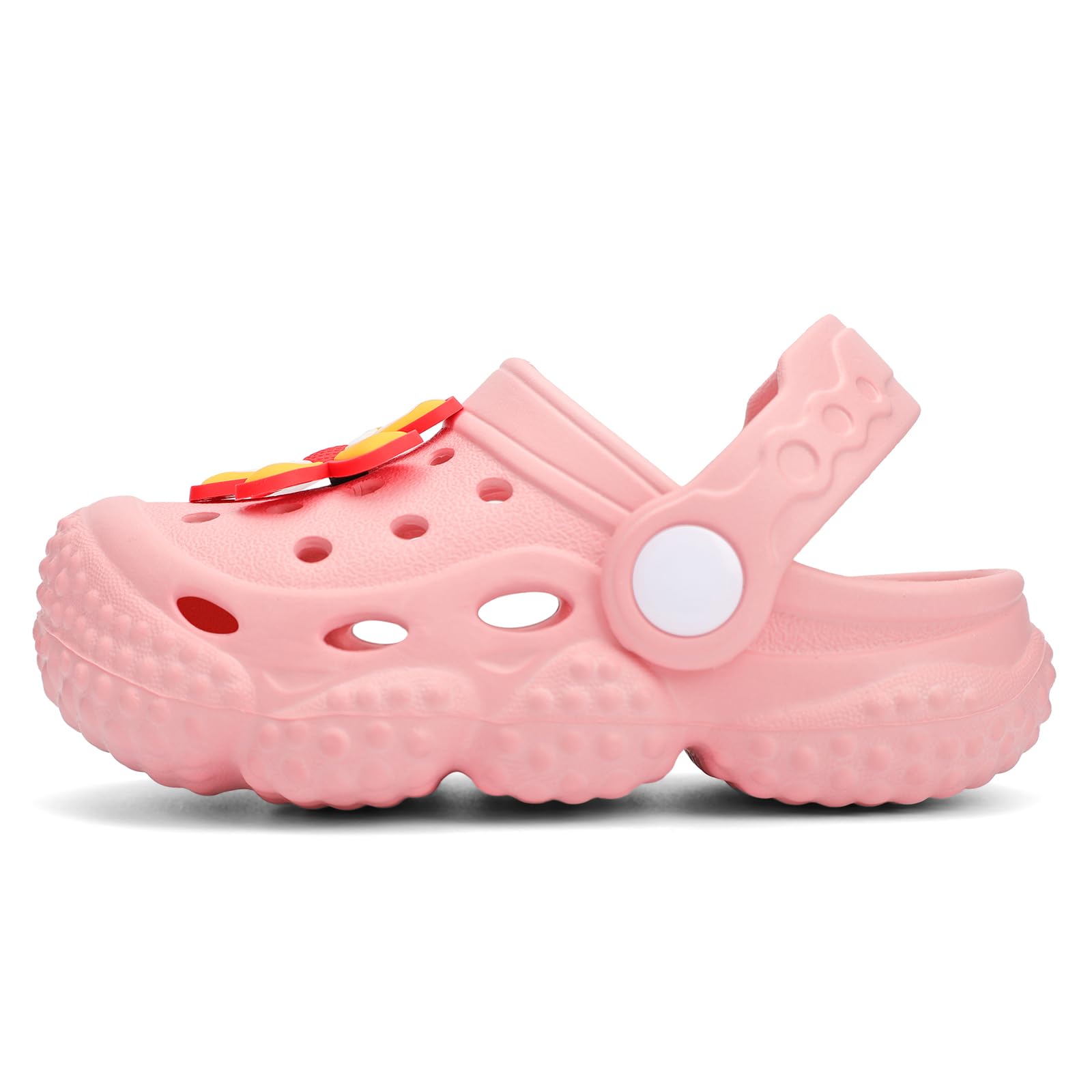 INMINPIN Baby Clogs Garden Shoes Newborn Infant Lightweight Breathable Beach Pool Sandals Non-Slip Baby Boys Girls Water Shower Summer Shoes Splay Naturally, Pink, 2.5-3 Years Toddler