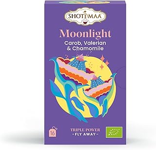 Infusion Tisane Bonne Nuit Bio – Relaxante Sommeil Paisible | Valériane, Camomille, Mélisse & Lavande | Sans Caféine | Rituel du Soir | 16 sachets - Sun&Sia