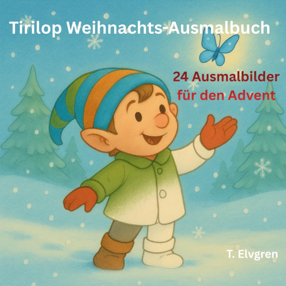 Tirilop Weihnachts-Ausmalbuch: 24 Ausmalbilder für den Advent