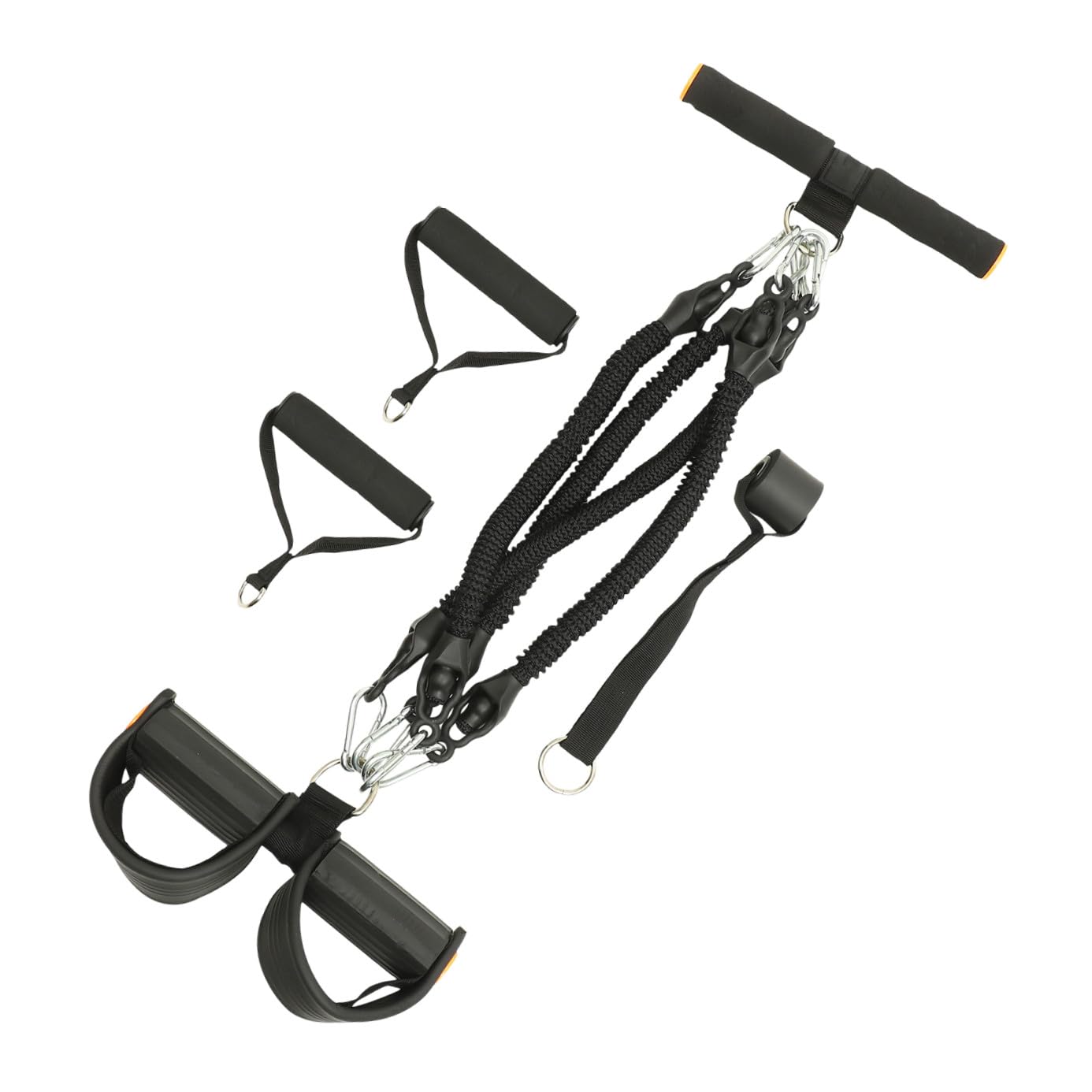 Gatuida Corda Elastica Pedali per Allenamento Tricipiti e Bicipiti, Attrezzo Fitness per Modellamento Corpo in Pte e Schiuma, per Palestra Domestica