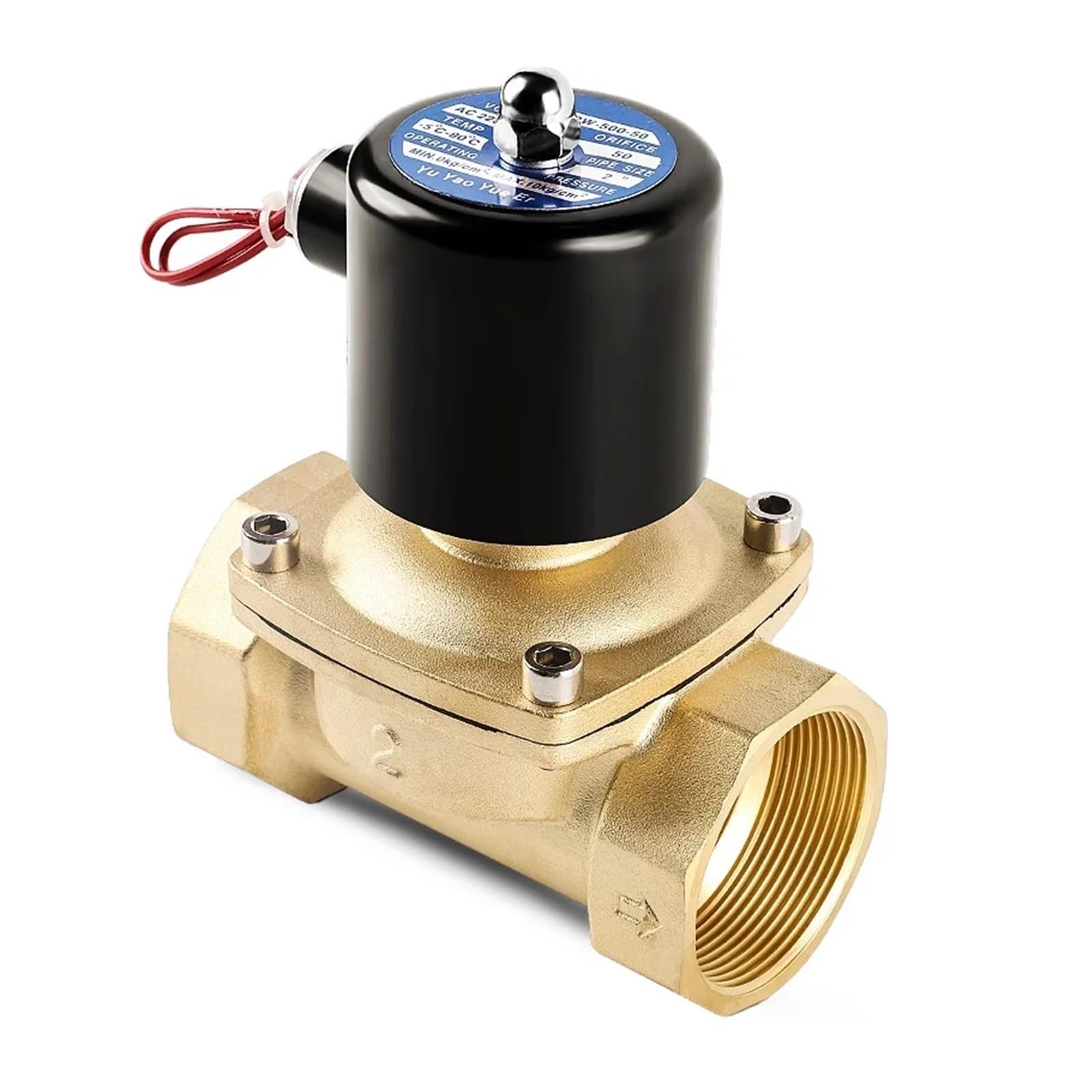 NVSFZGIYG 1/2" 3/4" 1" 2" inch Normally Closed Brass 220VAC 110VAC 24VDC 12VDC 24VAC(220vac)