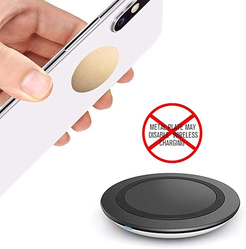 Miniatura 6 de 16 piezas de placa de metal para teléfono con adhesivo para montaje magnético sin cuna, teléfono celular, GPS y soporte para tableta, 8