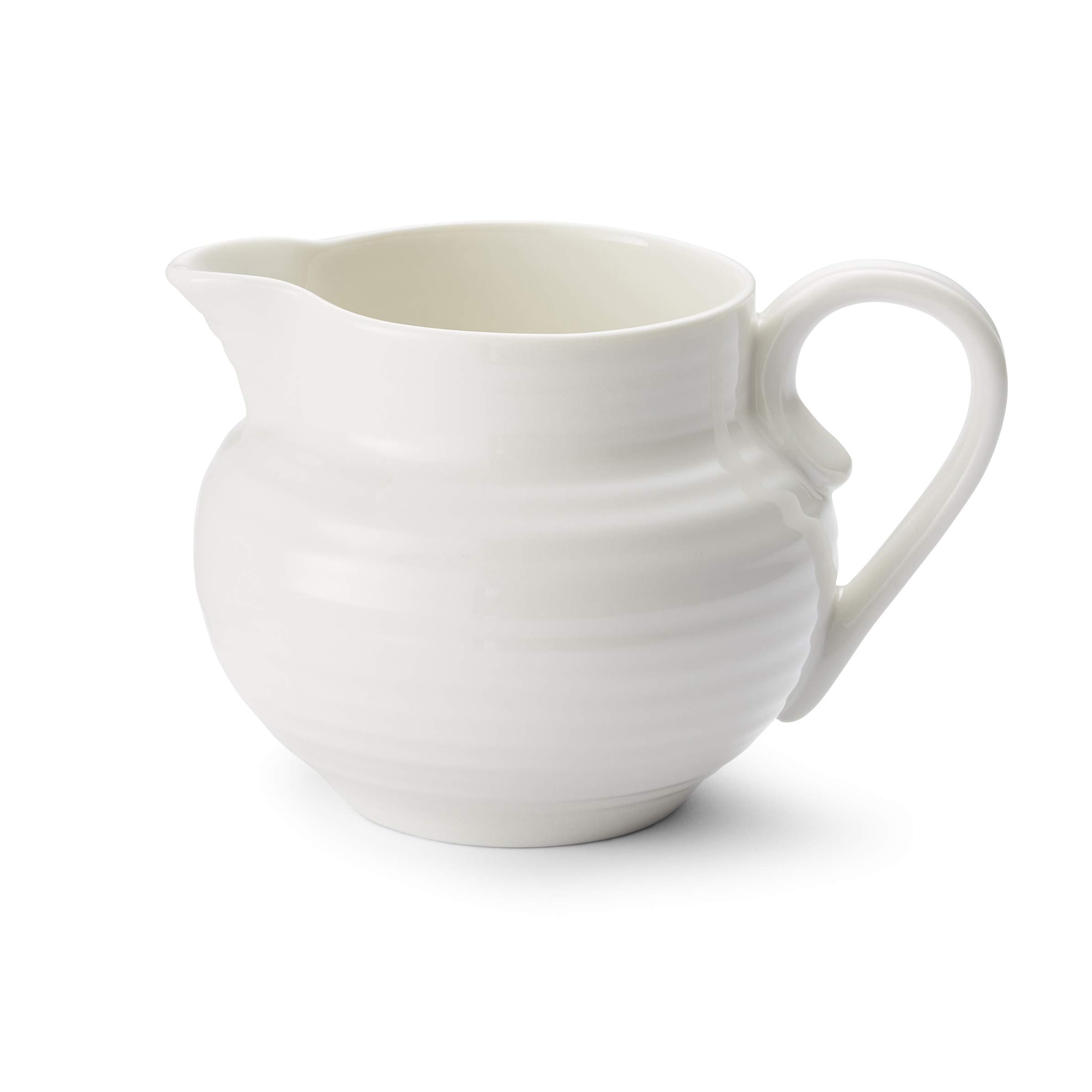 Sophie Conran White Porcelain Jug – 10 oz Milk Server and Creamer Pitcher, Elegant Small Serveware for Tea, Dining, Entertaining, Table Use, Microwave & Dishwasher Safe
