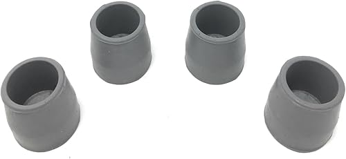 Miniatura 7 de PCP Puntas de repuesto para caminar, deslizadores de goma reforzados, se adaptan a 1.14 pulgadas de diámetro, base de tracción de 1.25 pulgadas, 4