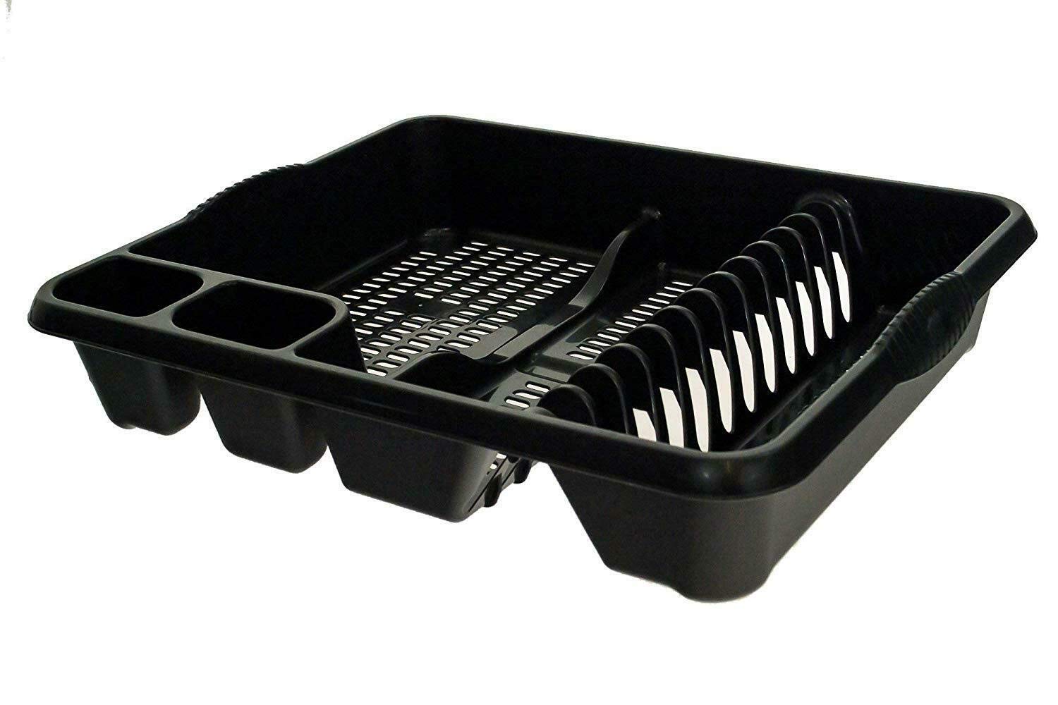 HoitoDeals Plastic Dish Drainer Tray For Sink Washing Storage Rack Plate Stand