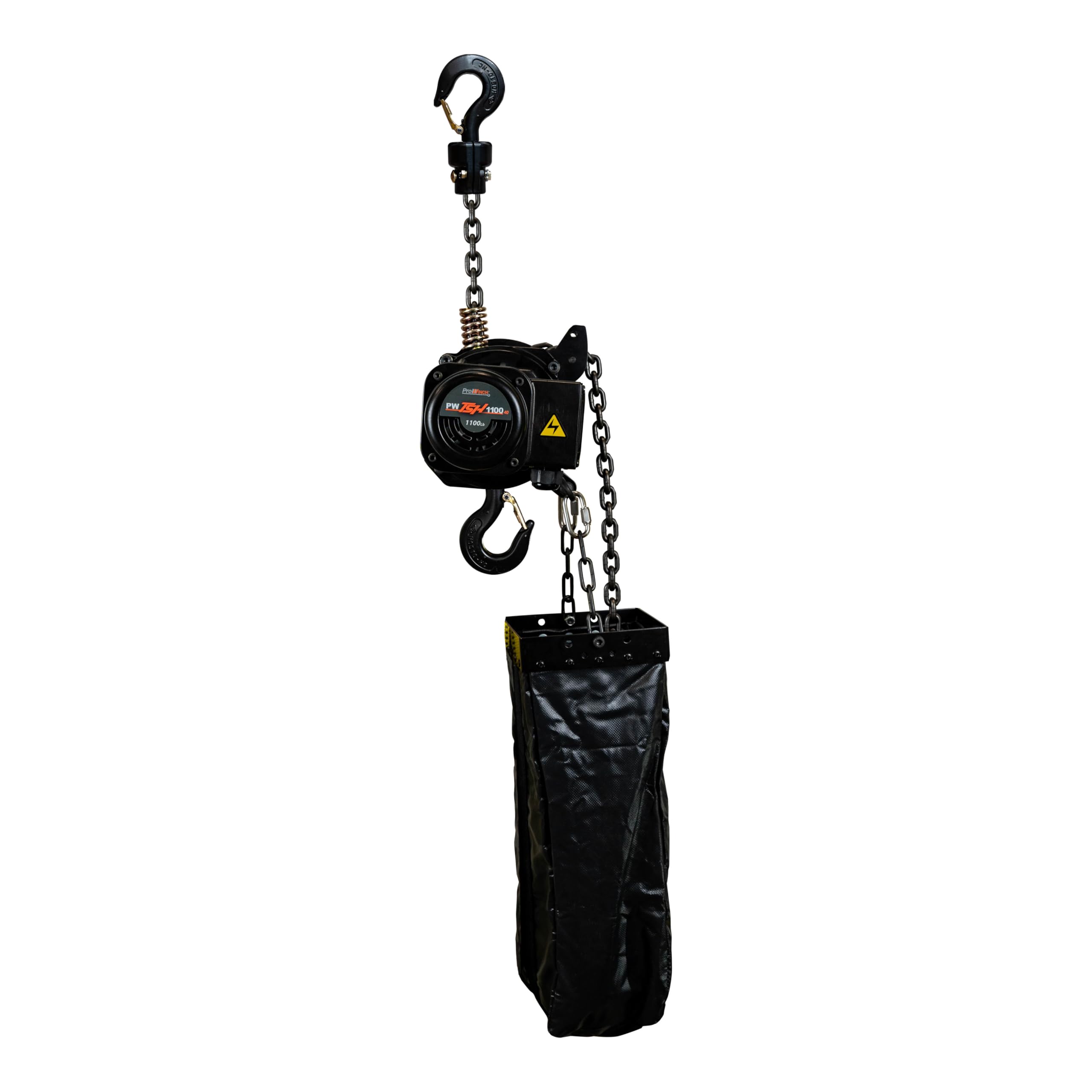 Prowinch 1/2 Ton (1100 Lbs) Electric Chain Hoist - 40ft Japan FEC G80 Chain, 110/120V, 1400W Motor For Stage Rigging & Lifting