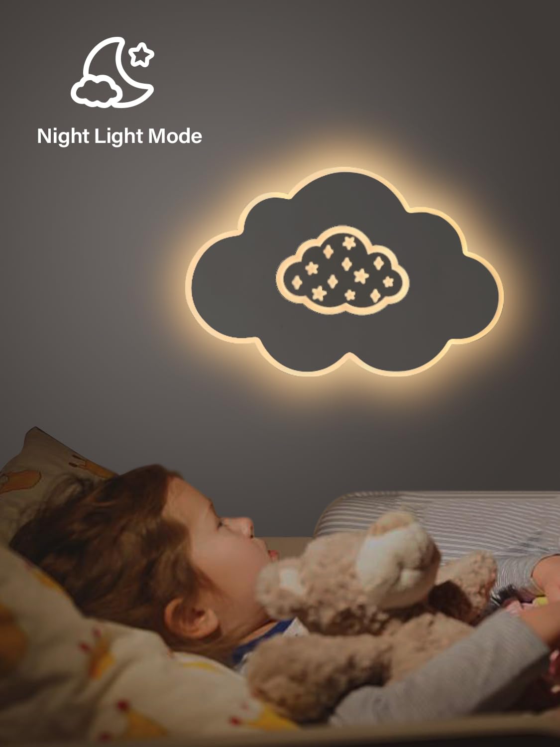 Plafoniera a LED, 50CM Lampada da soffitto creativo Nuvole Lampadario Dimmerabile con Telecomando, 30W Plafoniera Alla Moda per Camera da Letto e Soggiorno dei Bambini…