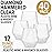Oojami 40 count Diamond Unbreakable Stemless Plastic Wine Champagne Whiskey Glasses Elegant Durable Disposable Indoor Outdoor Ideal for Home, Office, Bars, Wedding, 12 Ounce Cups (Hammered Clear)