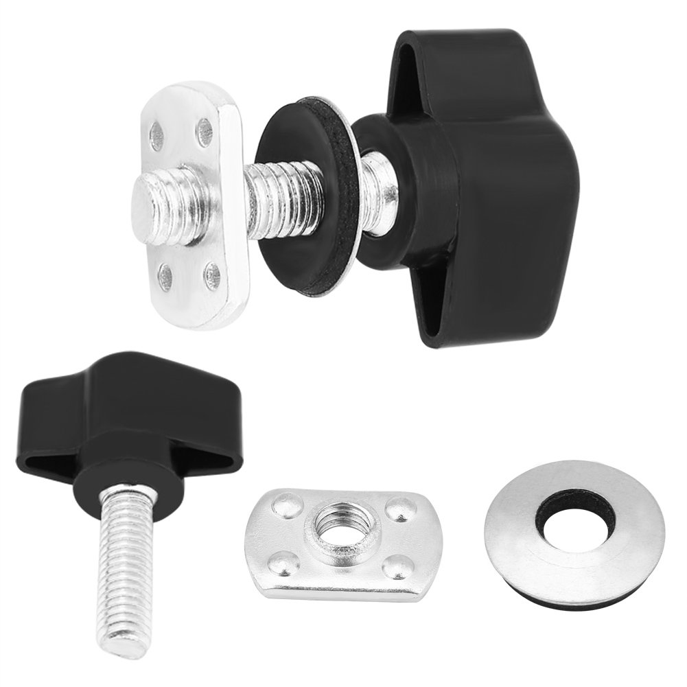 Kit Fissaggio Hard Top Per Jeep - 8 Pezzi Viti Zigrinate, Dadi E Rondelle (Nero/Argento) - Foto 7