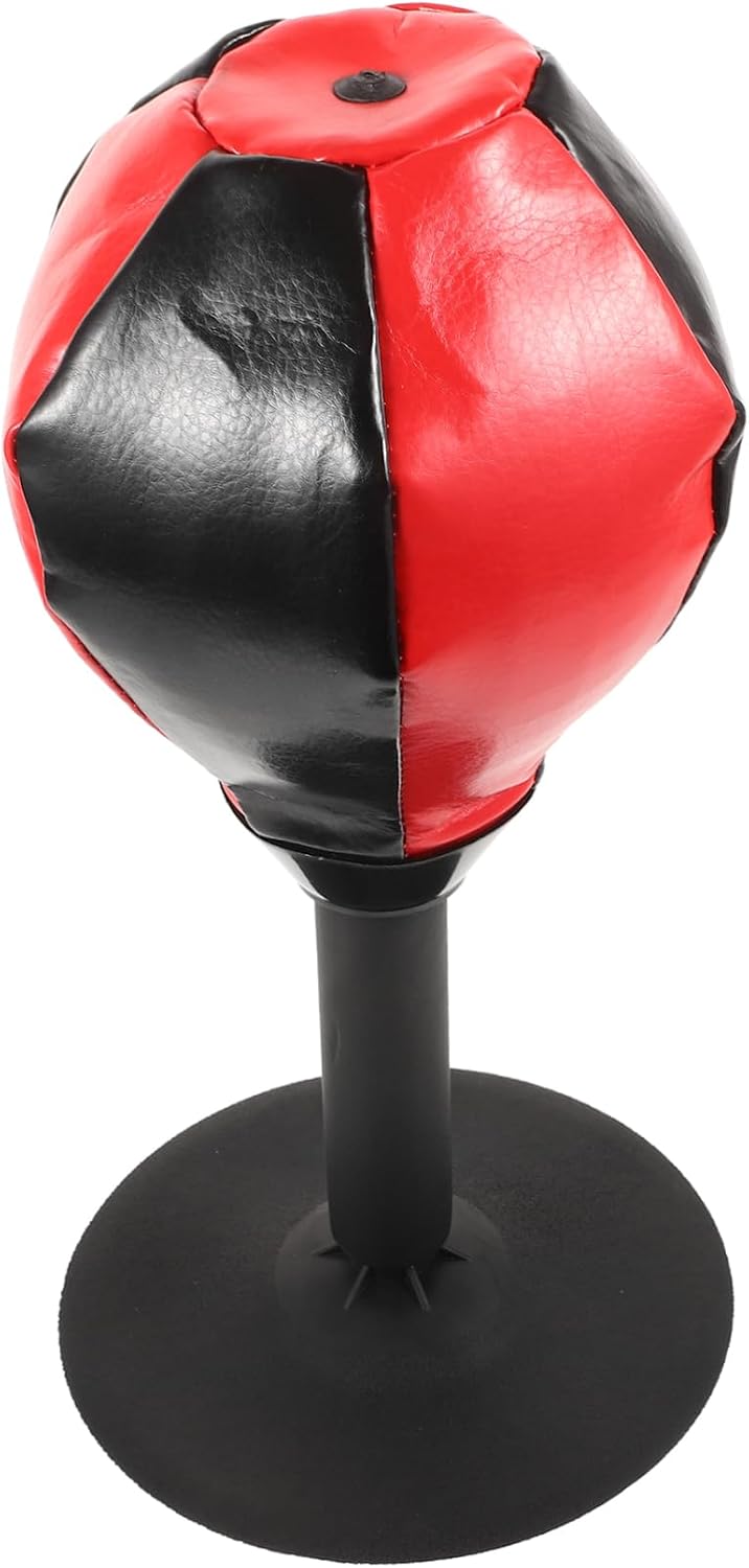 BESTonZON Desktop Punch Bag Tumbler Portable Boxing Ball for Home Office Enhances Reaction Speed Hand Eye Coordination Relief Suction Cup Design for Stability