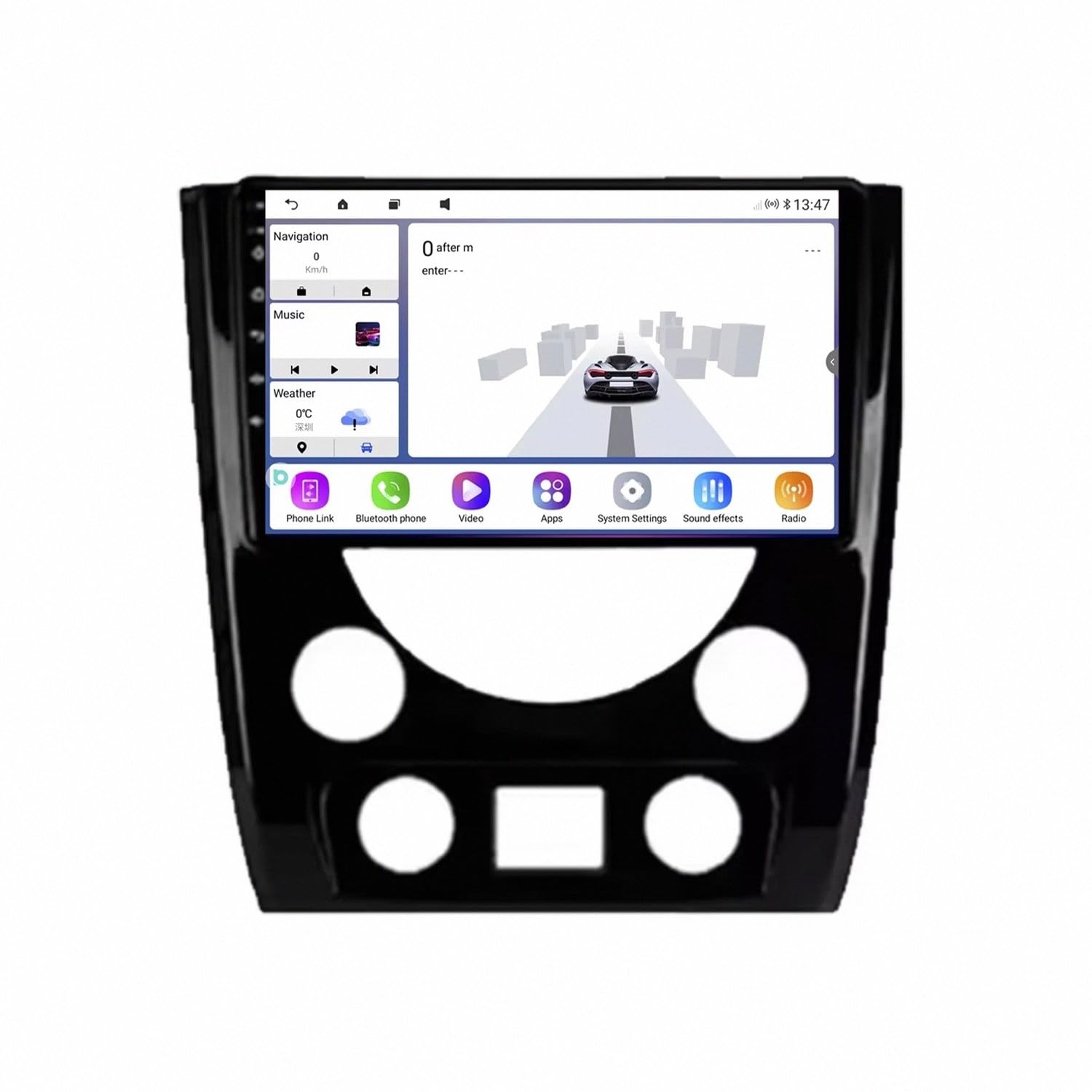 Radio coche 2 DIN SsangYong Rexton Y290 con Android Auto inalámbrico y Bluetooth 8