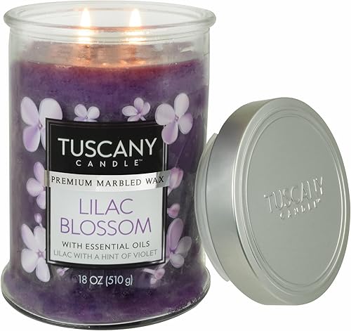 Miniatura 2 de Tuscany Candle Lilac Blossom - Vela perfumada en tarro de larga duración (18 onzas)