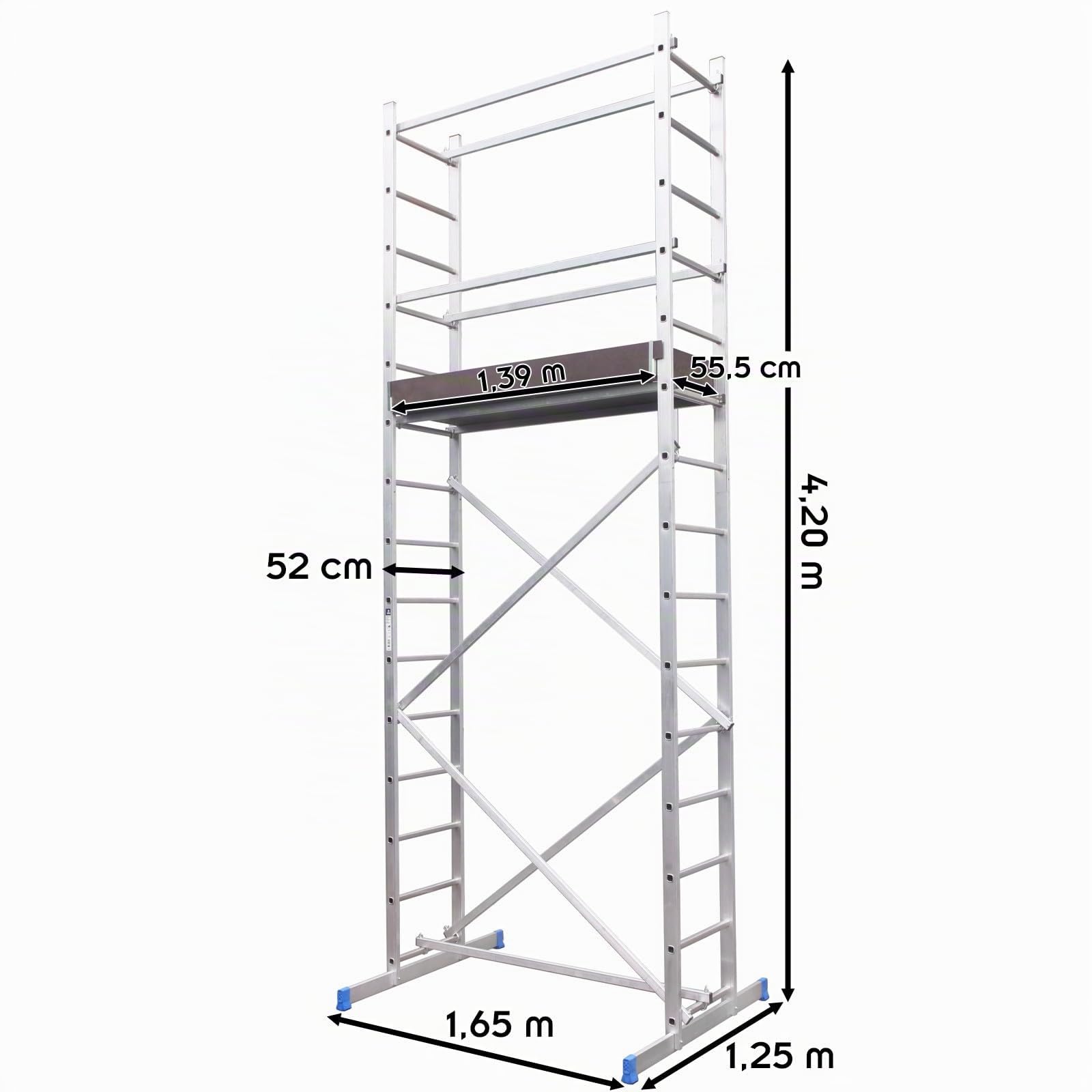 ETRA Andamio de aluminio altura de trabajo 5m