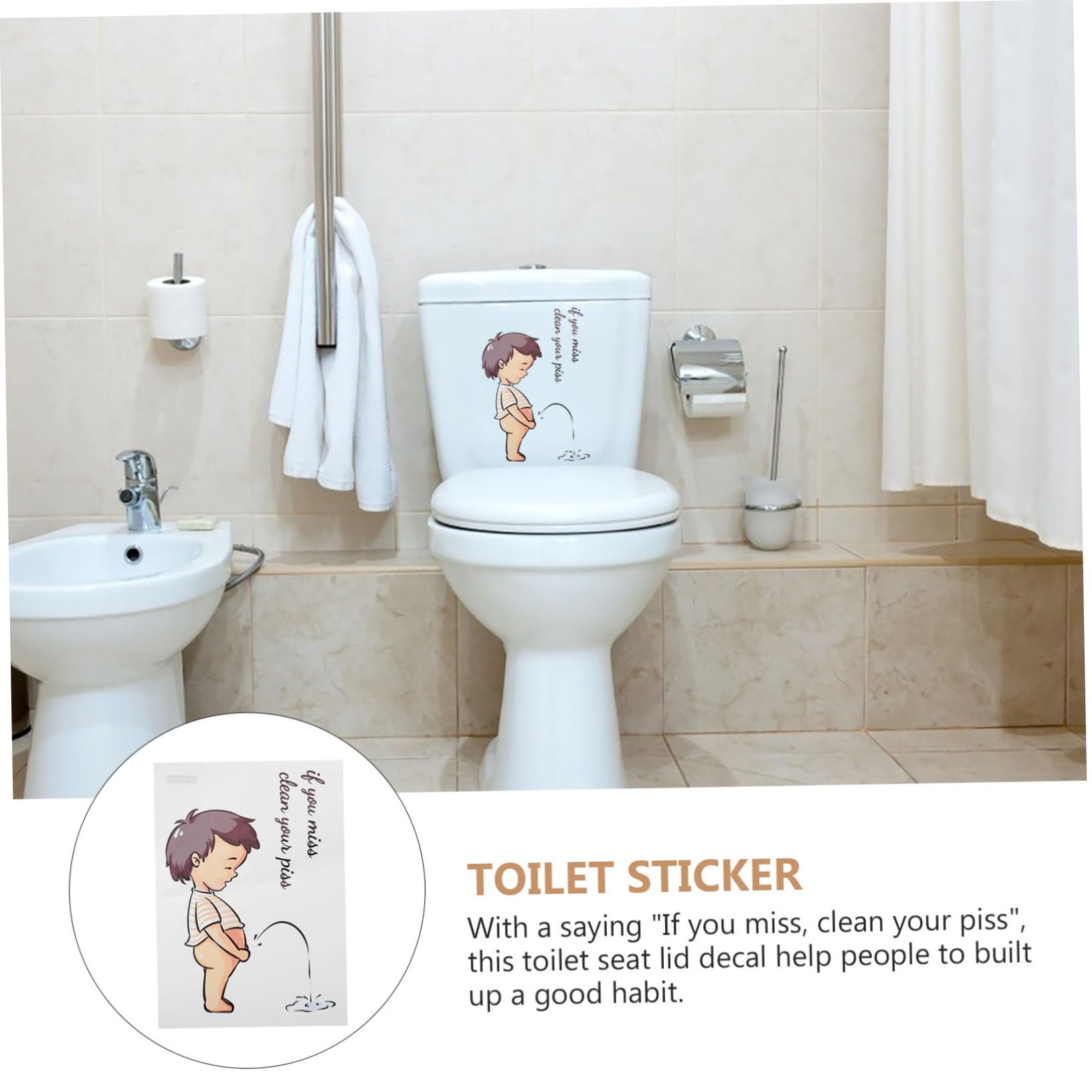 OSALADI 10blätter Toilet Seat Sticker Mit Cartoon-design Für Lustige Badezimmer-dekoration Für Toilettentraining Und Kinderfreundliche Gestaltung Selbstklebend Und Wiederverwendbar
