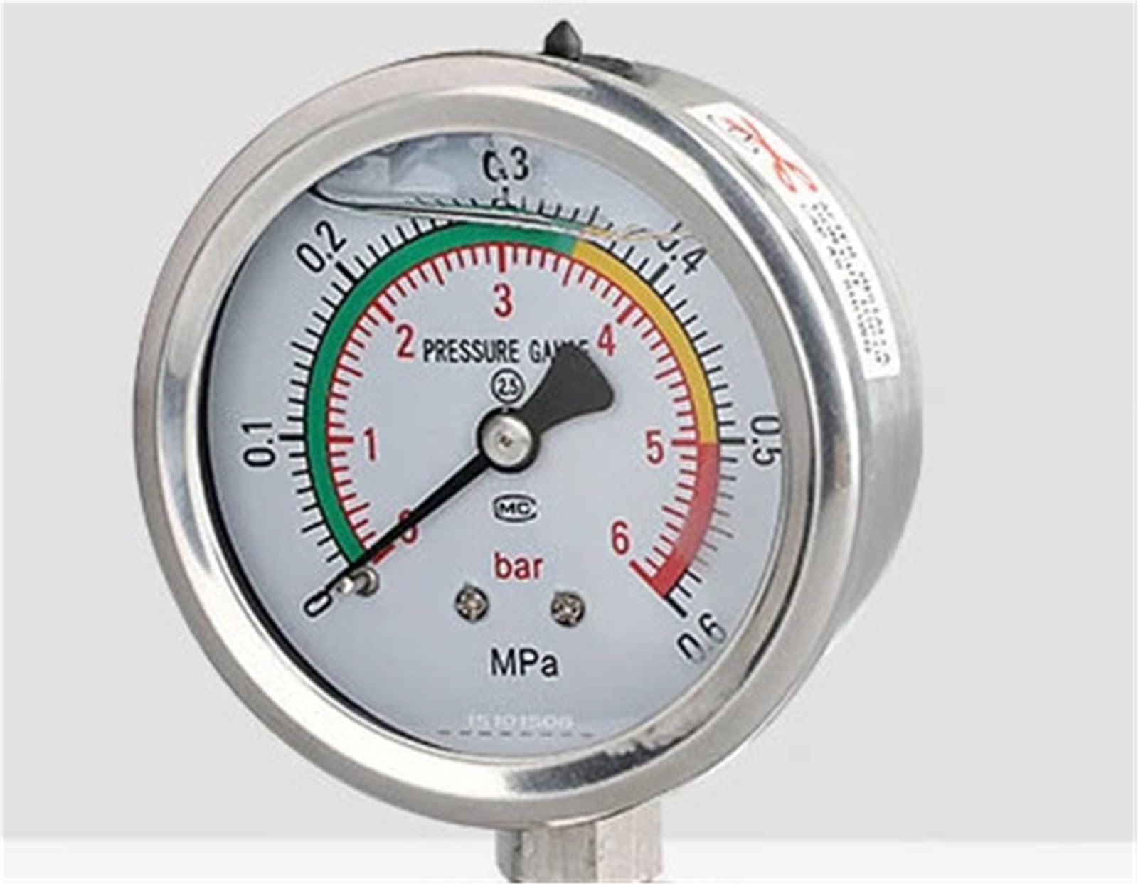 El manómetro diésel con rango de 0~40 Mpa y tamaño de 60 mm | Radial Install Anti-vibration Liquid Pressure Gauge
