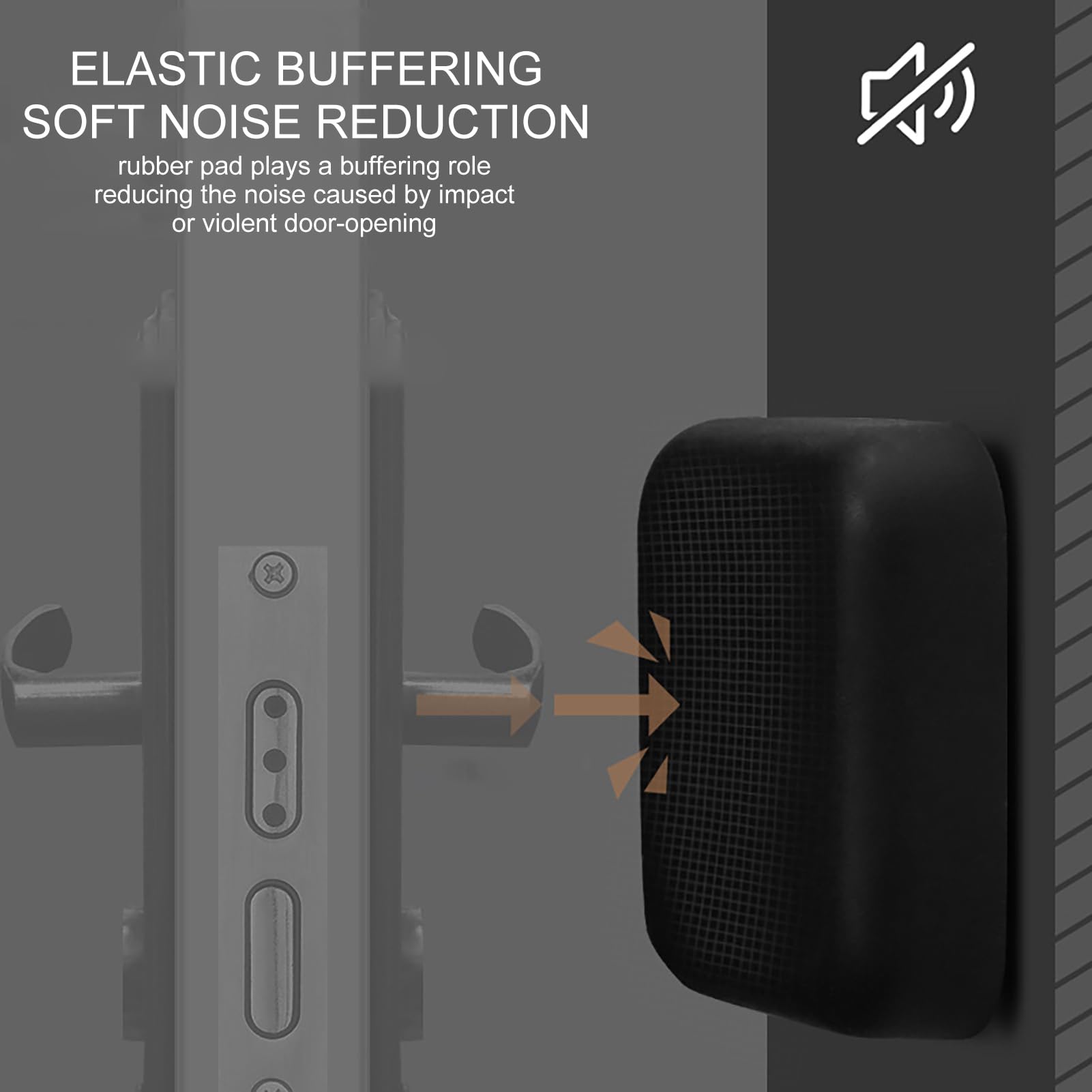 deurstoppers 2 stks Siliconen Deurstopper Botswerende Kussen Pad Deur Houder Muurbeschermer Krassen Proof Bumper Deurstop (Kleur: Wit A, Maat: 2 stuks