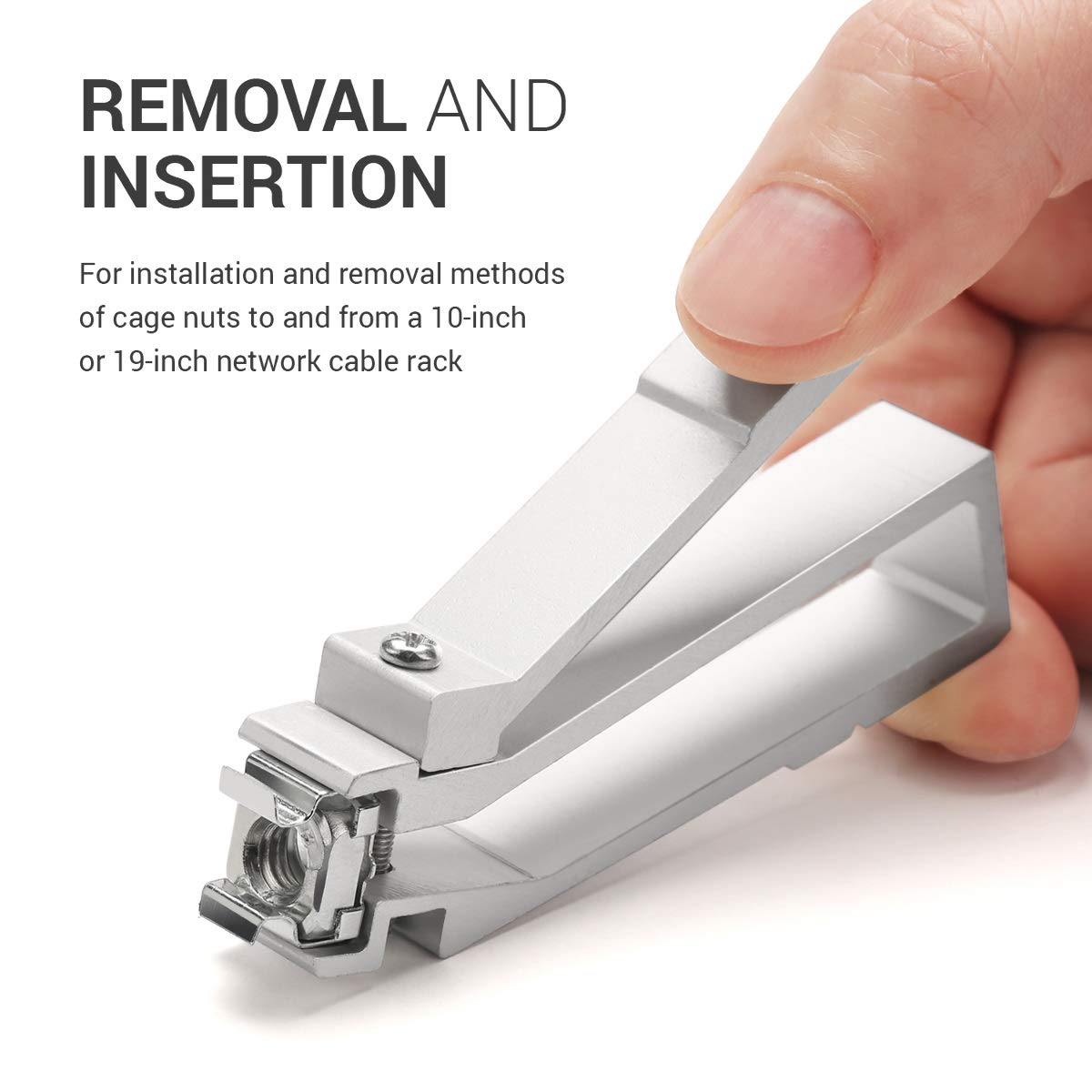 M5x20 SeeRaphee Cage Dadi E Viti In Acciaio Al Carbonio Nichelato Cage Nut Tool (50 Pezzi