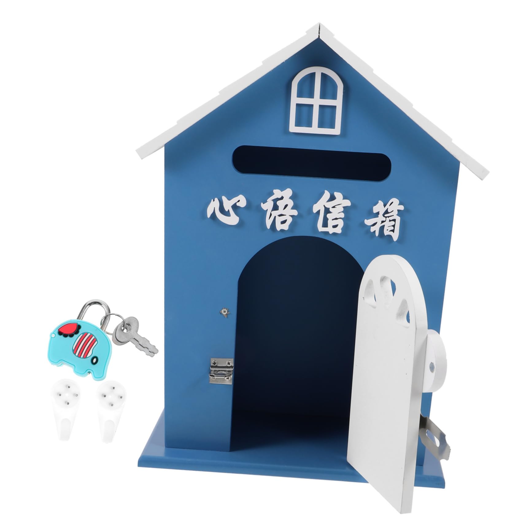 SHINEOFI Buzón Cerradura para Cartas Buzón de Pared Decorativo para Aulas Comunicación Infantil