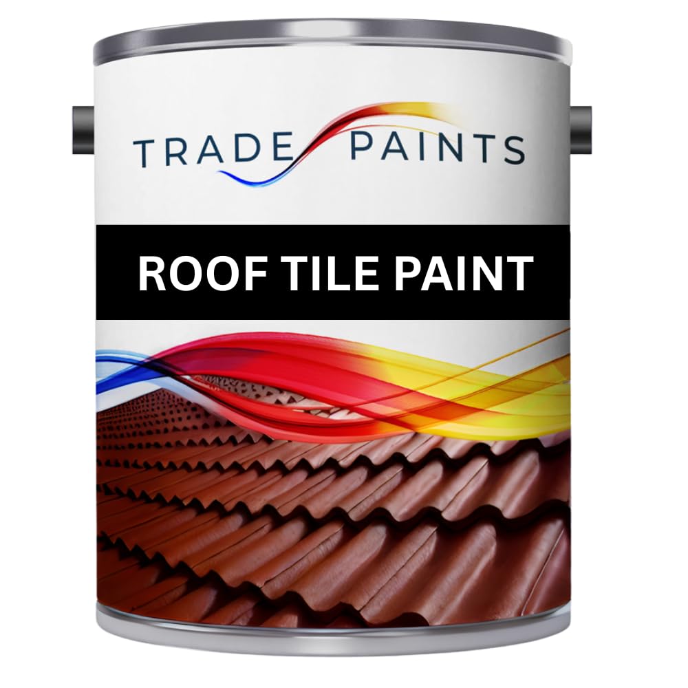 Trade Paints Brown Paints4trade Roof & Tile Paint Ideal For Roofing Tiles, Brick, Concrete & Stone - 5 Litre (Brown)