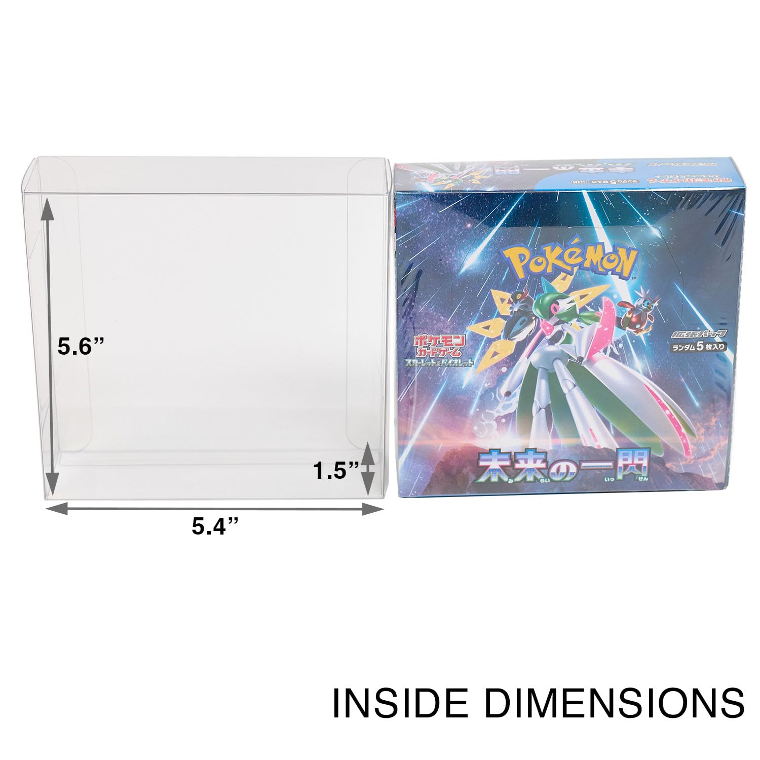 Platinum Protectors Protector Case for Japanese Booster Expansion Box Clear Plastic Display (20 Pack)