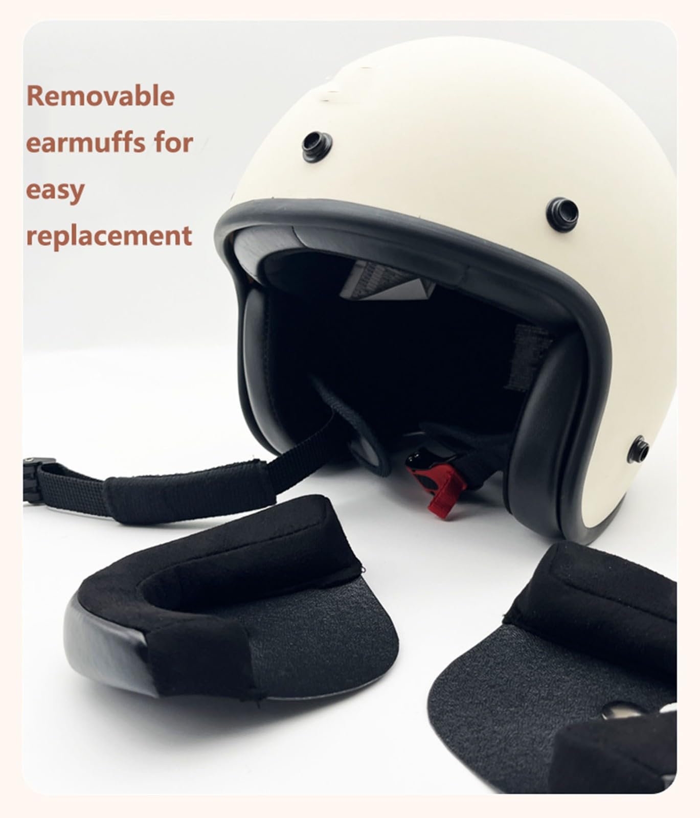 Casques Jet Demi, Casque Moto Vintage, Casques Bols Homologué ECE/Dot Casque Mobylette Ouvert Demi Casque Homme Femme Casque Jet pour Cruiser Hélicoptère Scooter