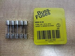 Bussmann GDB-6.3A Buss Fuse 6.3A 250V GDB63A (Pack of 5)