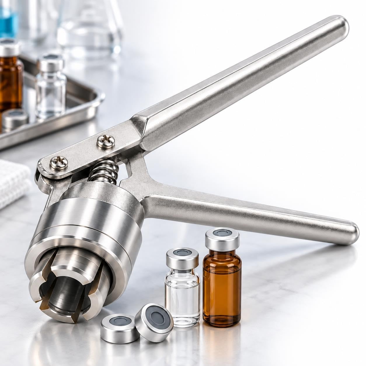 Ręczna Zaciskarka Do Butelek, Zdejmowane Nakrętki 13 Mm–32 Mm