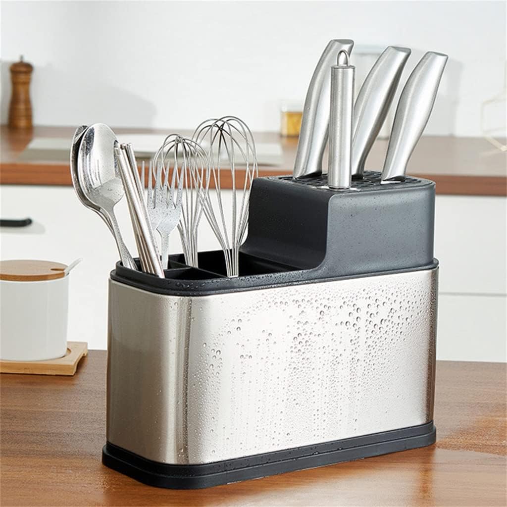 Soporte para tabla de cortar de acero inoxidable, estante de almacenamiento para encimera de cocina sin taladrar para ahorrar espacio