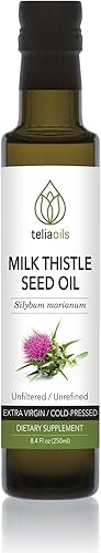 Teliaoils Suplemento de aceite de semilla de cardo mariano (8.4 fl oz)