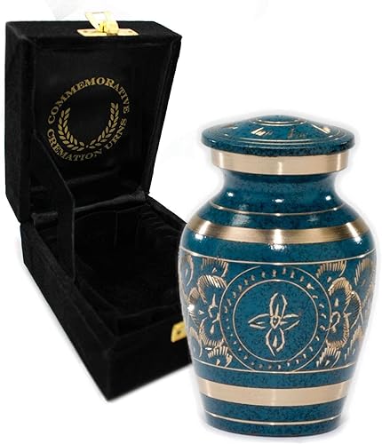Miniatura 6 de Majestic Radiance - Urnas de recuerdo para cenizas humanas con caja de regalo de terciopelo para recuerdos de cremación para cenizas