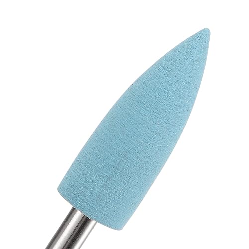 Miniatura 3 de uxcell 5 piezas de goma de silicona muelas de pulido 600 granos 0.236 in diámetro cabeza de pulido puntiaguda para herramienta rotativa eléctrica