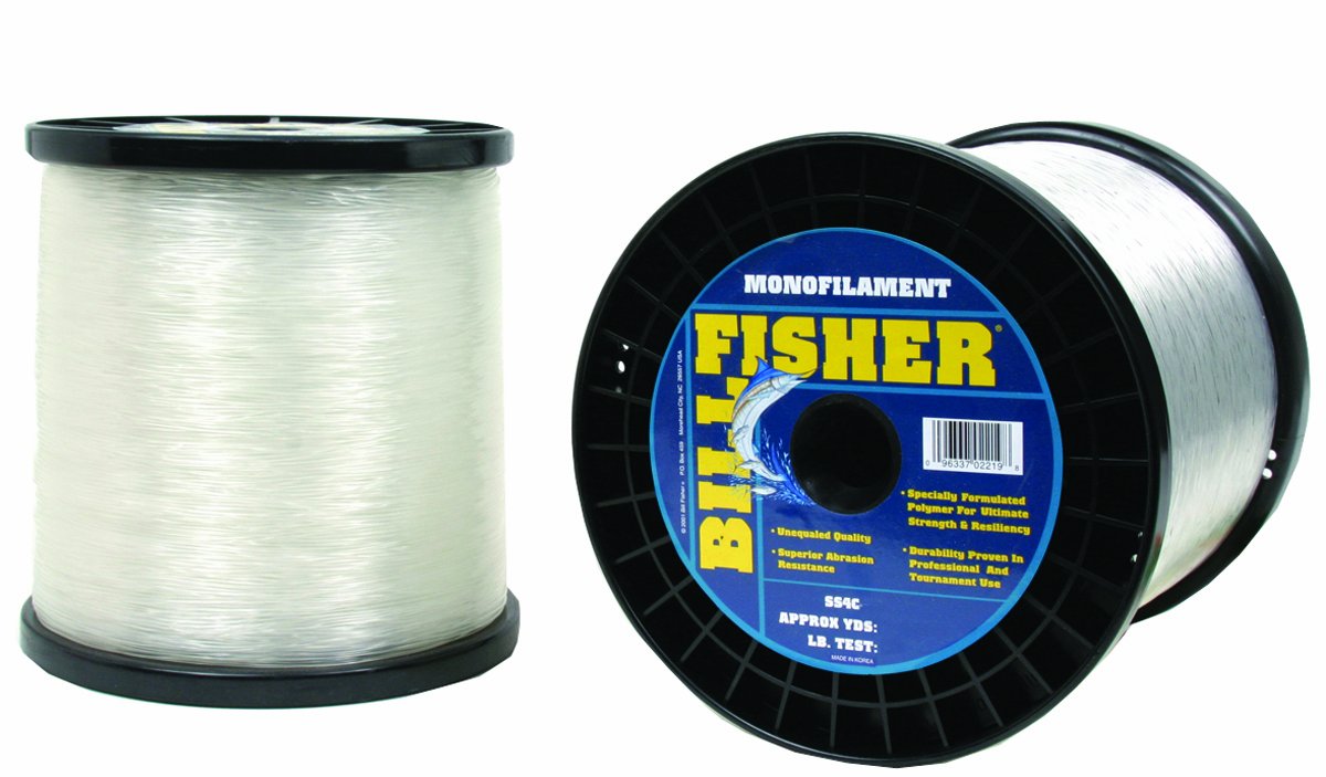 BillfisherSpool Clear 1 lb. Monofilament Fishing Line | High Abrasion Resistance | Superior Construction | Soft & Flexible | Smallest Diameter Monofilament for Fishing