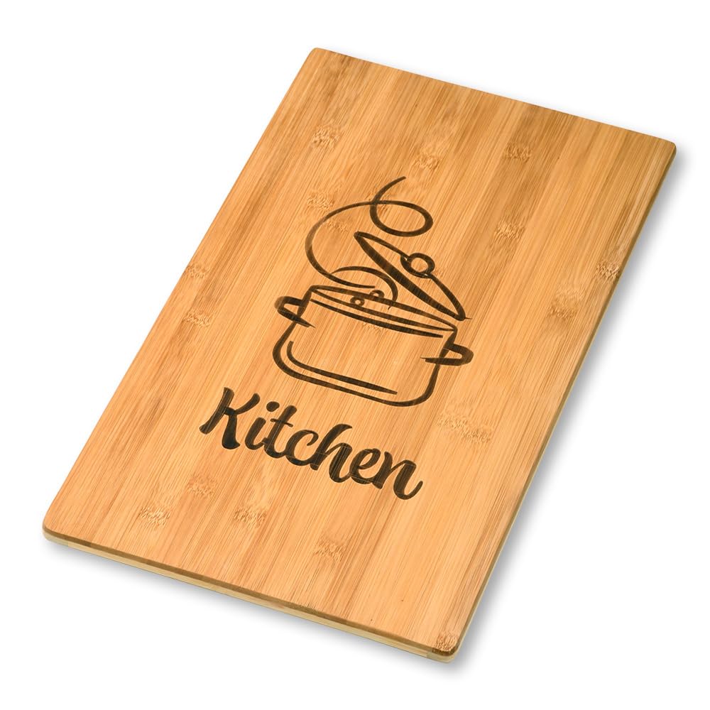 KESPER Plaque Découpe Et Protection Cuisinière Bambou FSC - 50x28x2,8 Cm Marron Avec Rainure à Jus