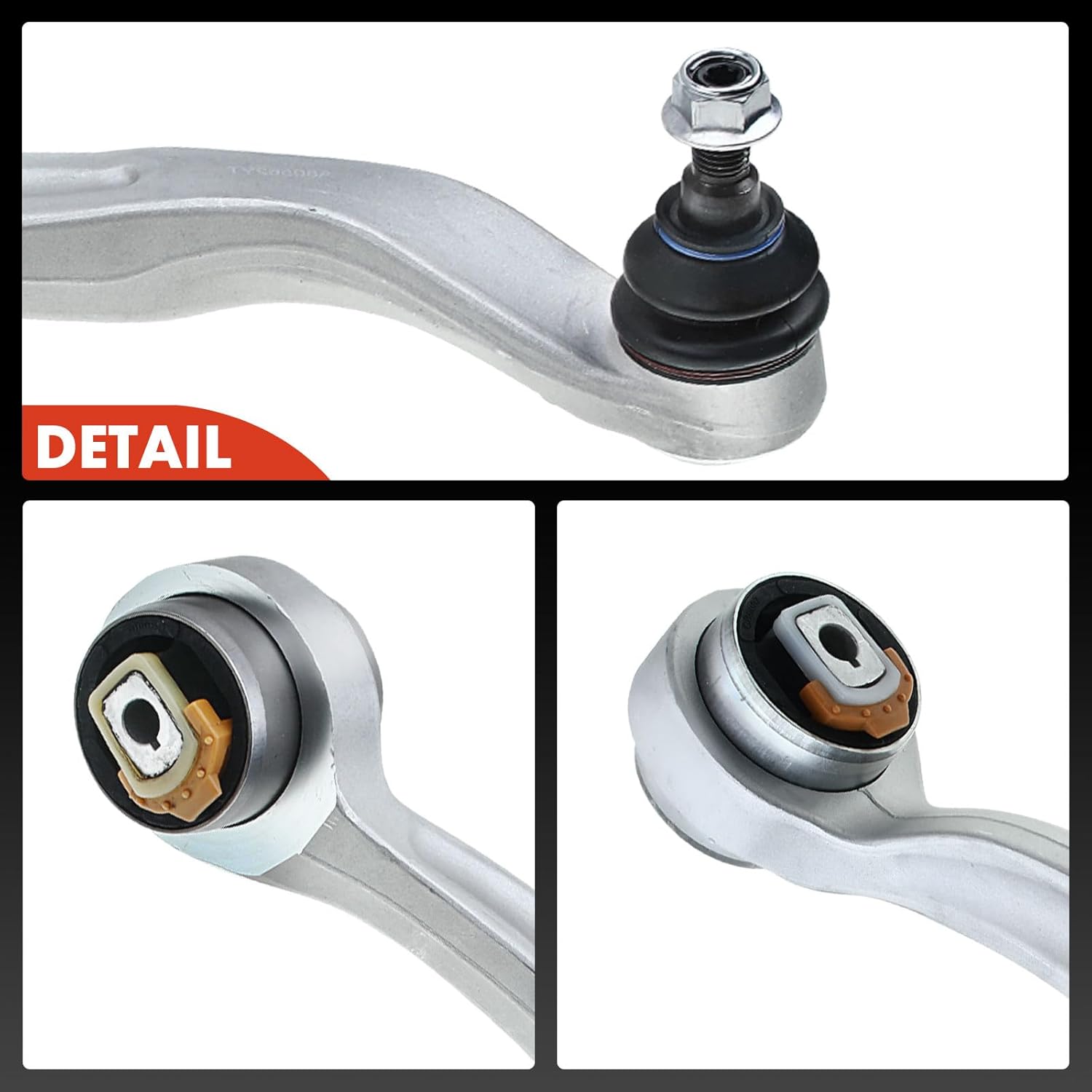 A-Premium 2 x Front Rearward Lower Control Arm, with Ball Joint & Bushing, Compatible with Audi A4 (Quattro) A6 (Quattro) A8 (Quattro) & S4 S8 RS4 RS6 & VW Passat
