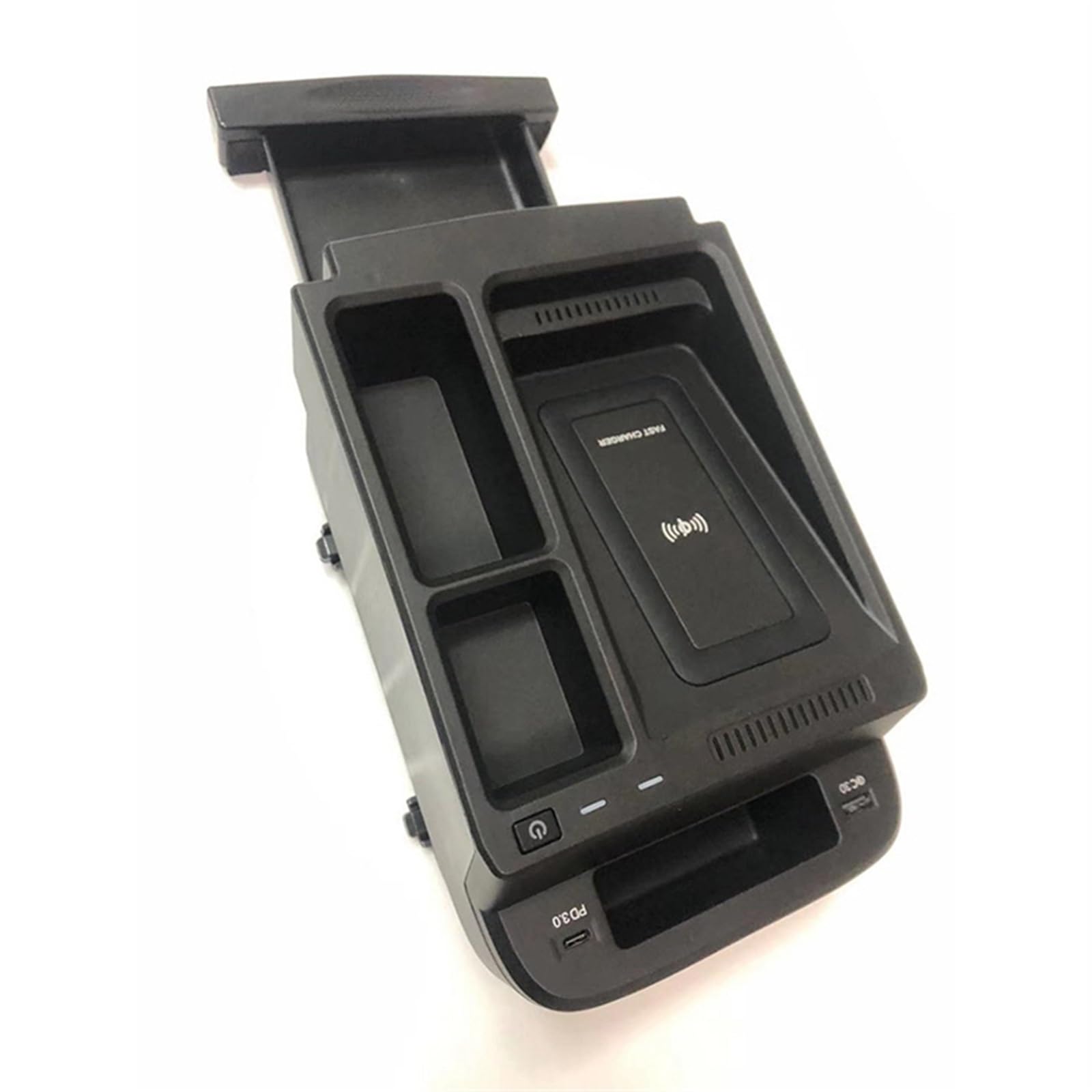 Adapter ładowarki samochodowej USB 15W bezprzewodowa ładowarka samochodowa, do CRV CR-V 2017-2021 QI ładowarka do telefonu szybka ładowarka etui uchwyt na telefon