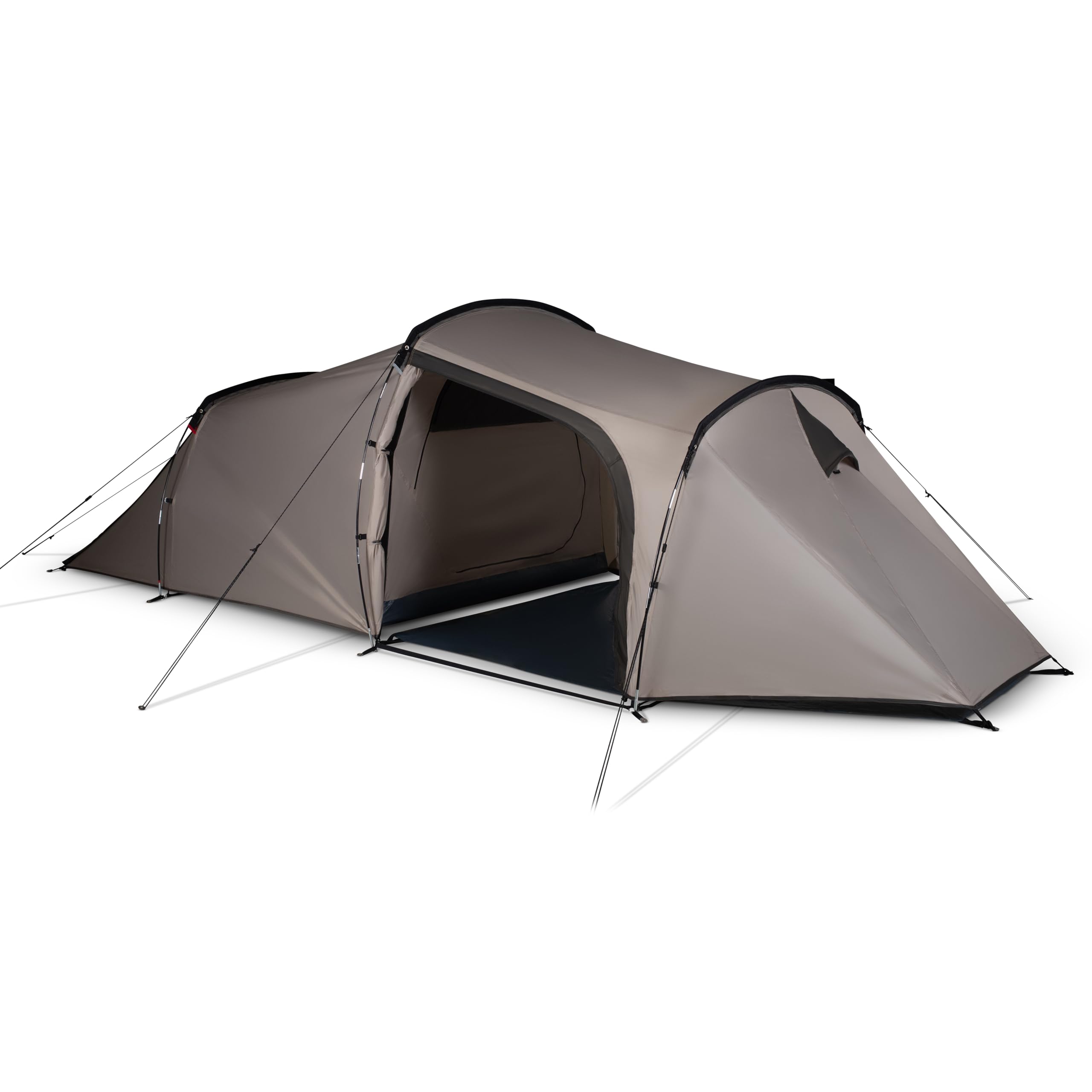 KAMPA Wanderlight Camping Tent – Lightweight Backpacking Tent with Pole Frame, Multiple Doors, 75D Waterproof Polyester Flysheet & Compact Pack Size - Trekking, Hiking, Camping (Mushroom, 2 Person)