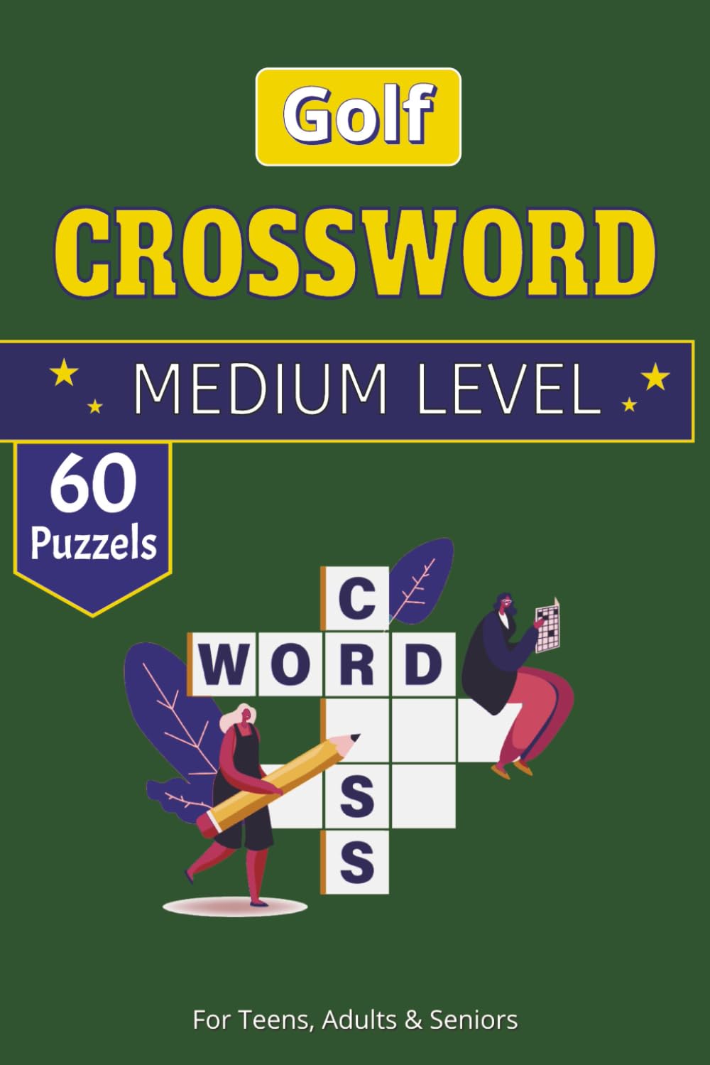 Golf Crossword Puzzle Book: Golf-Themed Crossword Puzzles | Compact 6x9 Size