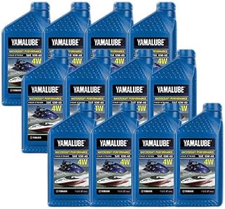 Yamaha Yamalube WaveRunner Jet Boat Engine Oil Case 12 of Quarts LUB-10W40-WV-12