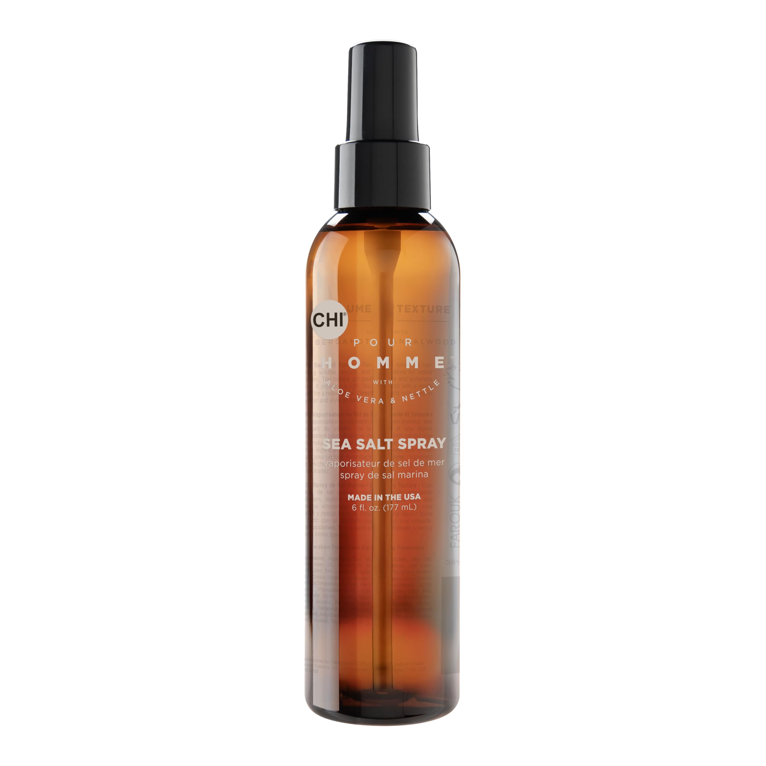 CHI pour Homme Sea Salt Spray for Men Hairspray For Texture Volume Creates A Natural Look Made With