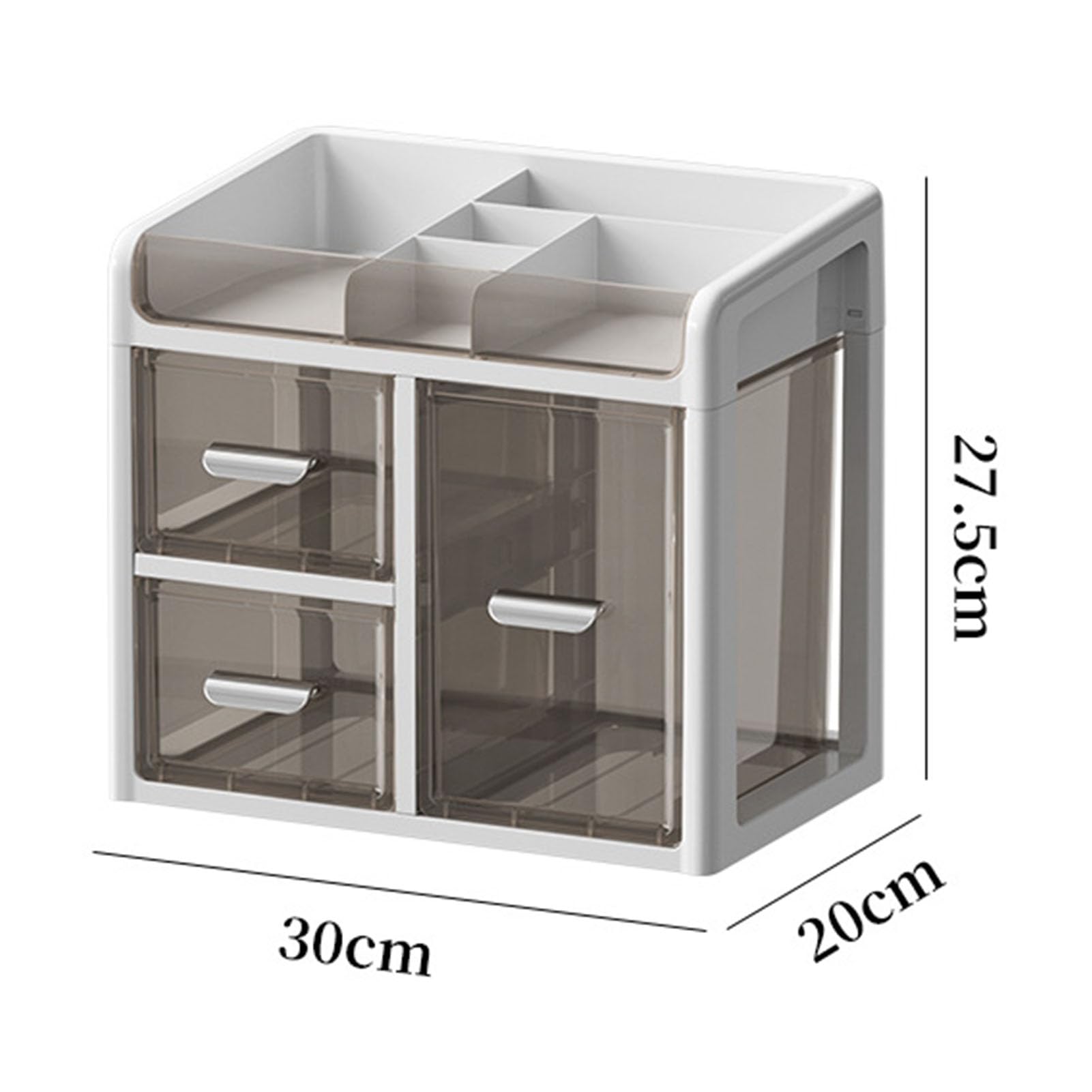 Organizer da Scrivania con Cassetti, Forniture per Ufficio Trasparenti di Cancelleria e Organizer per Trucchi, Ideale per Soggiorno, Camera da Letto, Bagno, Studio, Laboratorio, Ufficio,