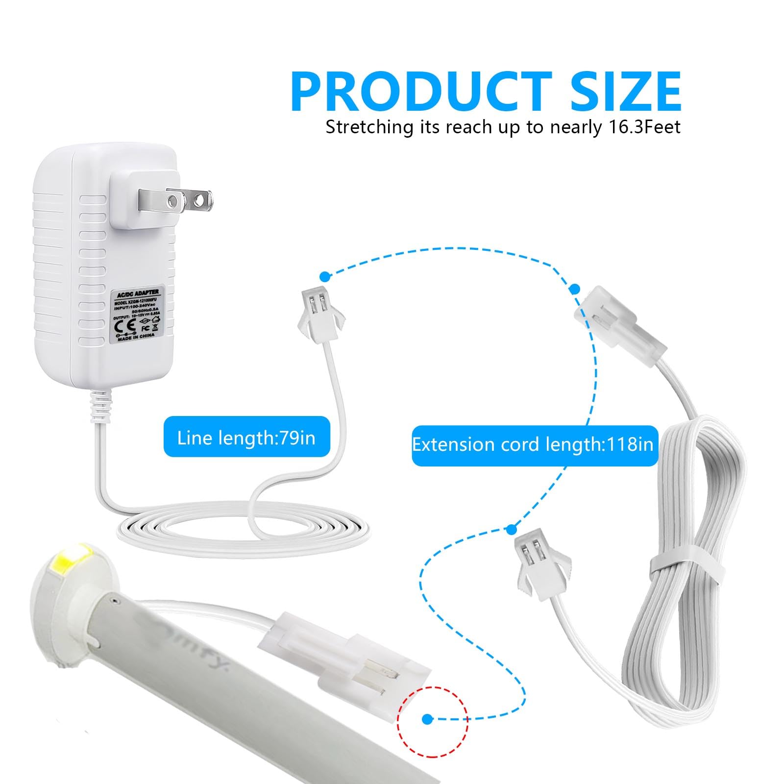 9020672 Charger for Motorized Blinds for Sonesse Wirefree Plug-in Lithium-Ion Battery Charger 13.3V for ST30 & R28 rollerhouses Motors